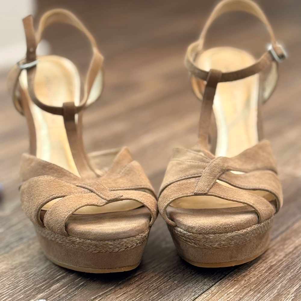 Antonio Melani Light Brown Suede high heel